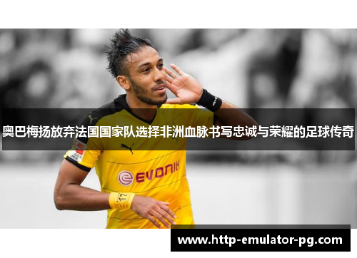 奥巴梅扬放弃法国国家队选择非洲血脉书写忠诚与荣耀的足球传奇 奥巴梅扬放弃法国国家队选择非洲血脉书写忠诚与荣耀的足球传奇